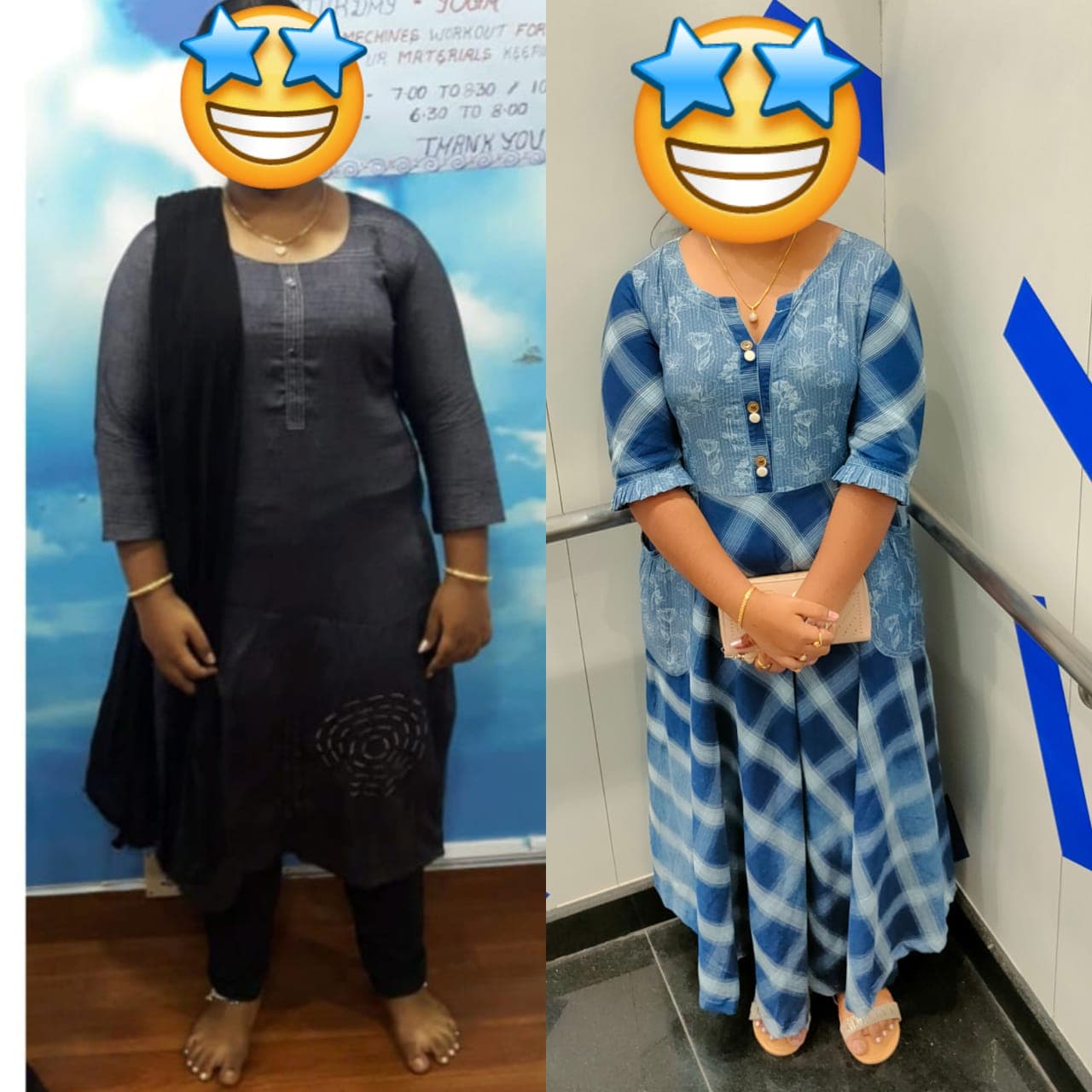 Client Transformation #1 - Wonder Women Fitness Centre Trichy Women Body Transformation Result
